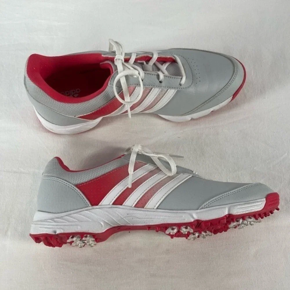 Adidas Tech Response Soft Spike Golf Shoes in Grey Pink Size‎ 7.5